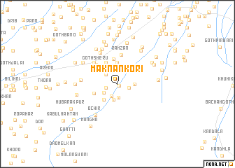 map of Māknan Kori