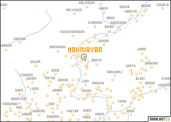 map of Makniāyān