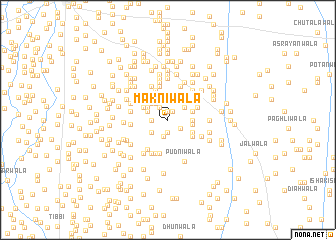 map of Makniwāla