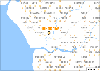 map of Makoande