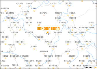 map of Makobabana