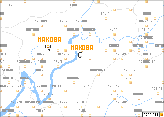 map of Makoba