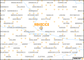 map of Makocice