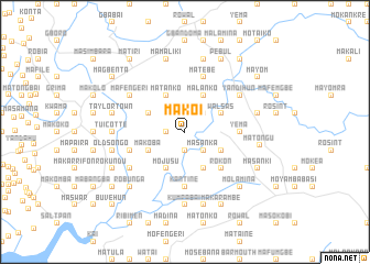 map of Makoi