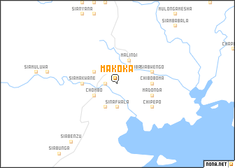 map of Makoka