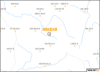 map of Makoka