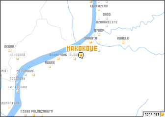 map of Makokoué