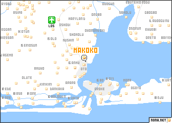 map of Makoko