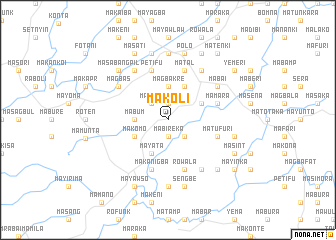 map of Makoli