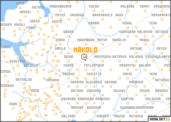 map of Makolo