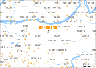 map of Makombaw