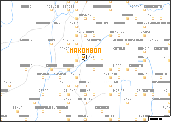 map of Makombon