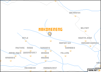 map of Makomereng