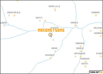 map of Makometsane
