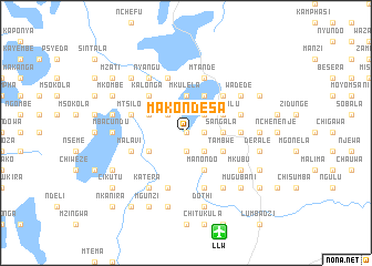 map of Makondesa