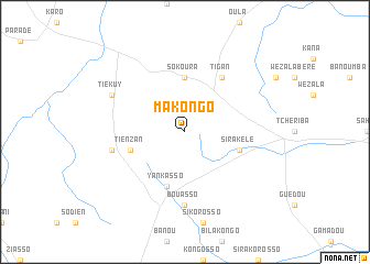 map of Makongo