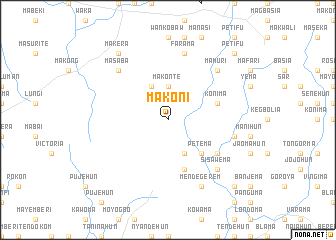 map of Makoni