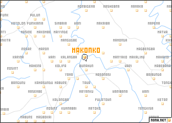 map of Makonko