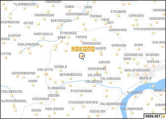 map of Makono