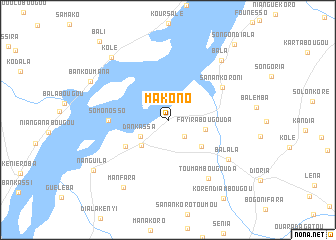 map of Makono