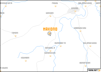 map of Makono