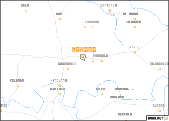 map of Makono