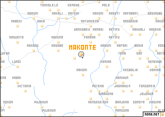 map of Makonte