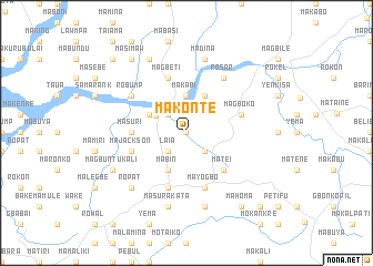 map of Makonte