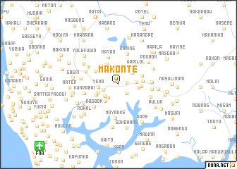 map of Makonte