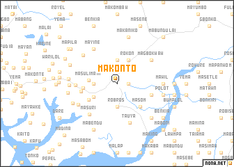 map of Makonto