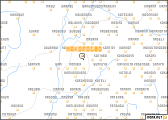 map of Makorogbo