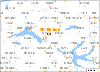 map of Makosieje