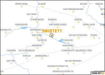 map of Makotety