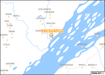 map of Makouango