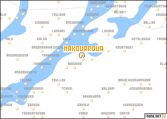 map of Makouaroua