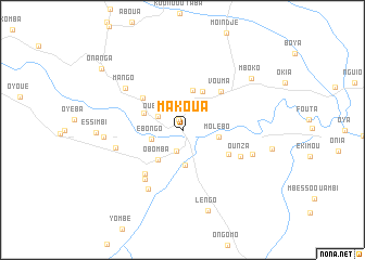 map of Makoua