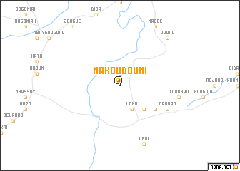 map of Makoudoumi