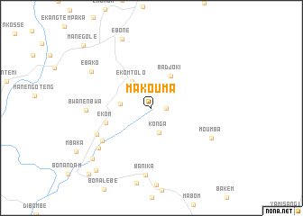 map of Makouma