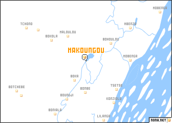 map of Makoungou