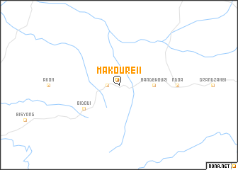 map of Makouré II