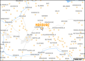 map of Makovac