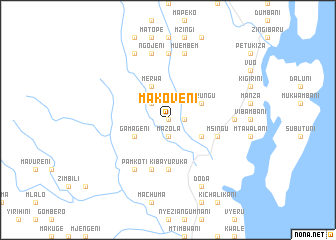 map of Makoveni