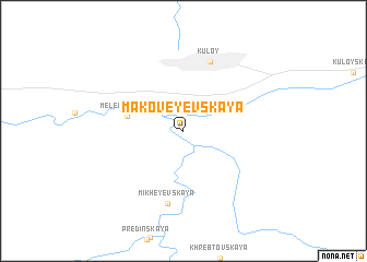 map of Makoveyevskaya