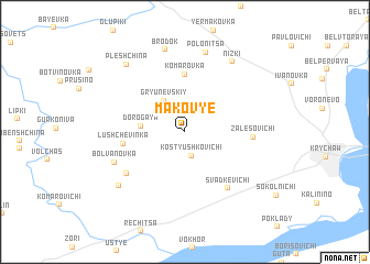 map of Makovʼye