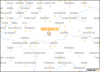 map of Makowica