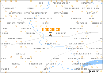 map of Makowica