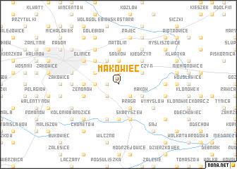 map of Makowiec