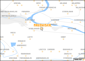 map of Makowiska