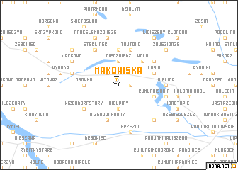 map of Makowiska
