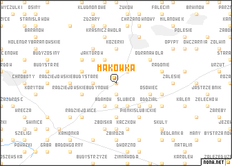map of Makówka